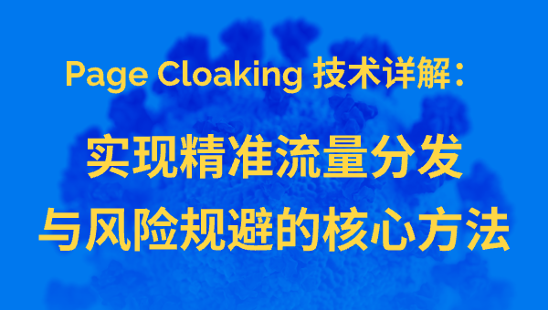 Page Cloaking 技术详解：实现精准流量分发与风险规避的核心方法
