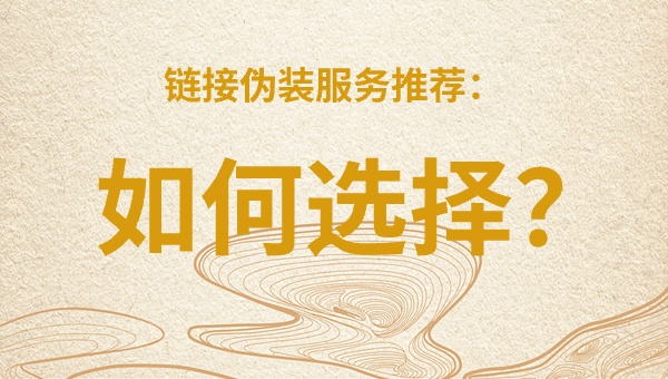 链接伪装服务推荐：如何选择？